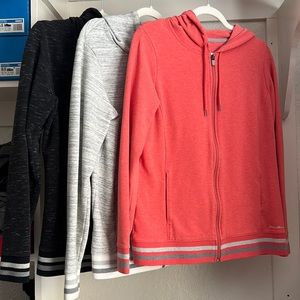 Eddie Bauer zippered hoodies. Lot of 3